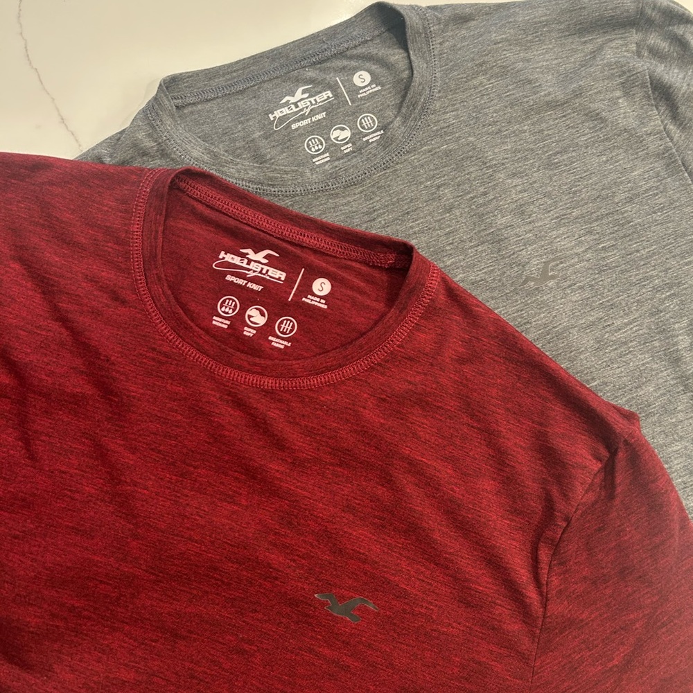 Hollister lot of 2 men’s sport knit t-shirts - Picture 3 of 8
